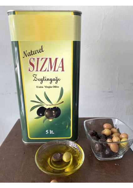 Zeytin Yağı 5 Lt Naturel Soğuk Sıkım 0,2 Dizem Zeytinyağı