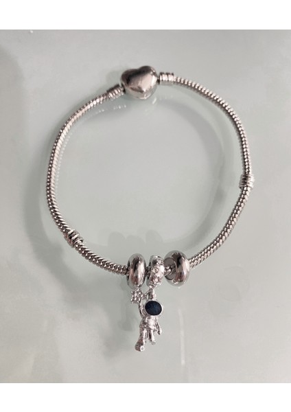 Charm Çelik Bileklik Astronot Kalp Figürlü Bilezik Künye modelleri