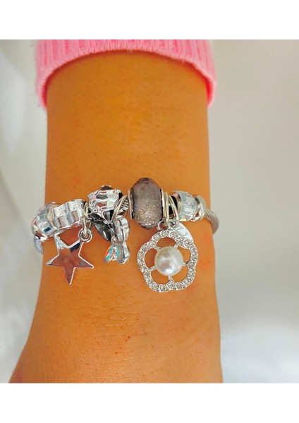 Charm Çelik Bileklik Yıldız Inci Figürlü Bilezik Künye fiyatları
