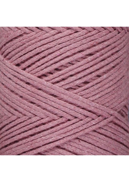 Premium Koton Pamuk Makrome Ipi Gül Kurusu 200 gr 150 Metre 2mm Cotton Zincir Makrome Çanta Ipi Supla Ipi modelleri