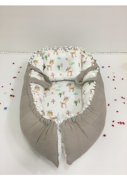 Kahverengi , Pikeli ve Ponponlu, Babynest/ana Kucağı/anne Yanı fiyatları