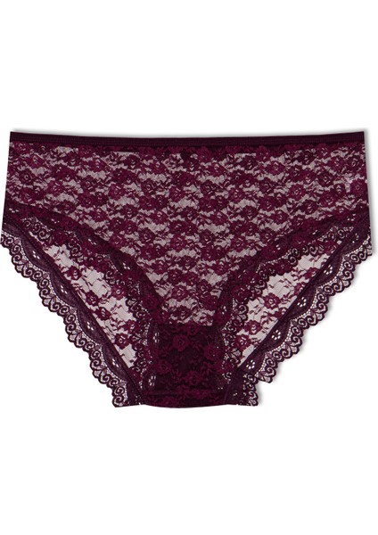 2'li Dantelli Yüksek Bel Büyük Beden Bato Kadın Külot modelleri