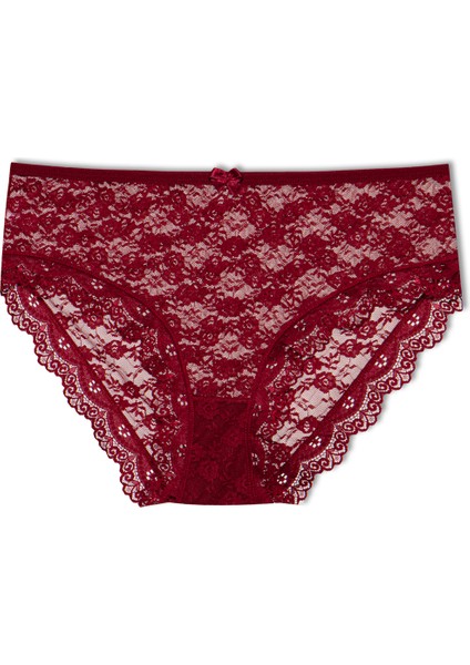 2'li Dantelli Yüksek Bel Büyük Beden Bato Kadın Külot fırsatları