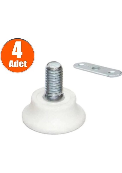 Küçük Bingo Ayak Beyaz 4 Adet Sac ve Vida Dahil