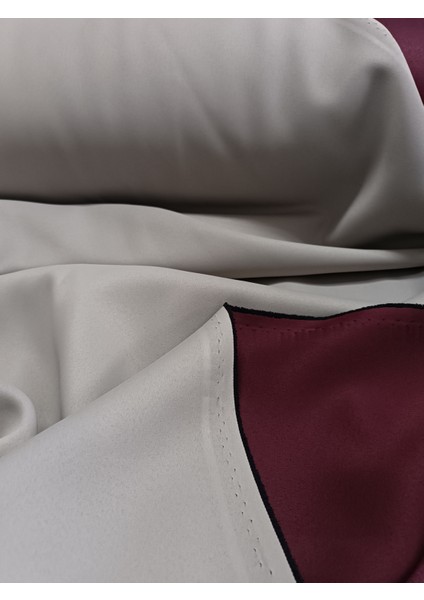 Açık Gri - Karartma Perde Blackout - Çift Taraflı -Pilesiz - Tek Kanat - Acg1 modelleri