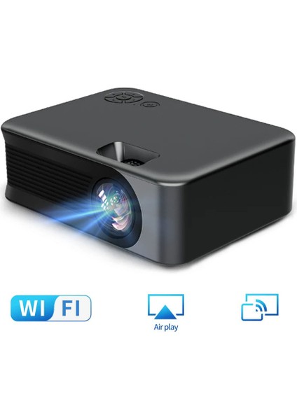 1080P Taşınabilir Mini Projeksiyon Cihazı Cep Telefon Yansıtma Hd Wifi 3500 Lümen Projektör