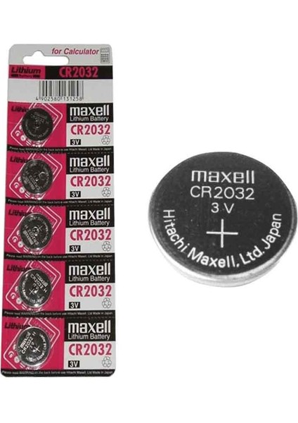 Maxell CR2032 3 Volt Lityum Para Pil (5li Paket)