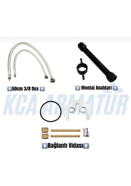Siyah Gold Lüx Lavabo Bataryası Musluğu Çeşmesi Oynar Başlıklı Çift Su Girişli