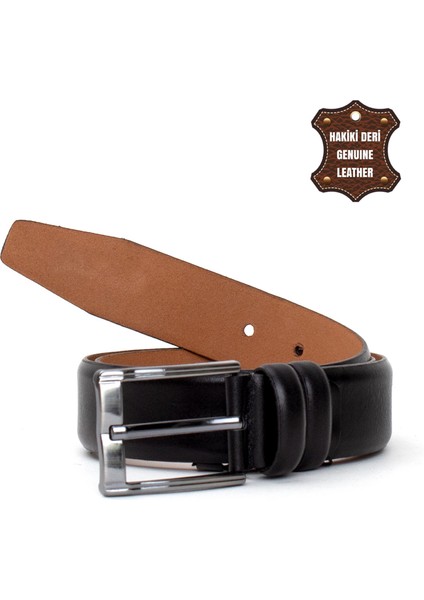 Pc351 Erkek 3,5 Cm Deri Kemer Siyah modelleri