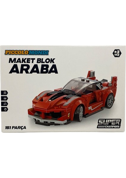 151 Parça Maket Blok Araba 1457