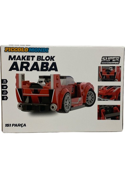 151 Parça Maket Blok Araba 1457 modelleri