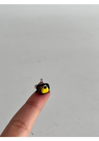 El Yapımı Mini Murano Cam Köpek Biblo A152-01