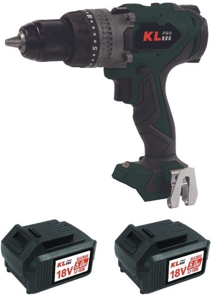 Klpro Darbeli Vidalama / Matkap Kömürsüz Set (KLDM18BHX-50)