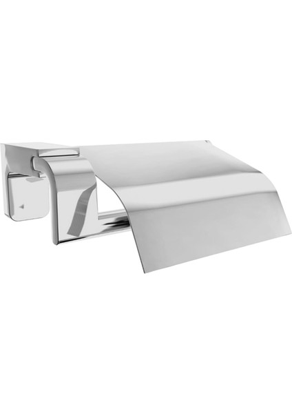 Tuvalet Kağıtlık Aparat Wc Kağıt Standı Kapaklı Paslanmaz Metal Sağlam Kaliteli Krom
