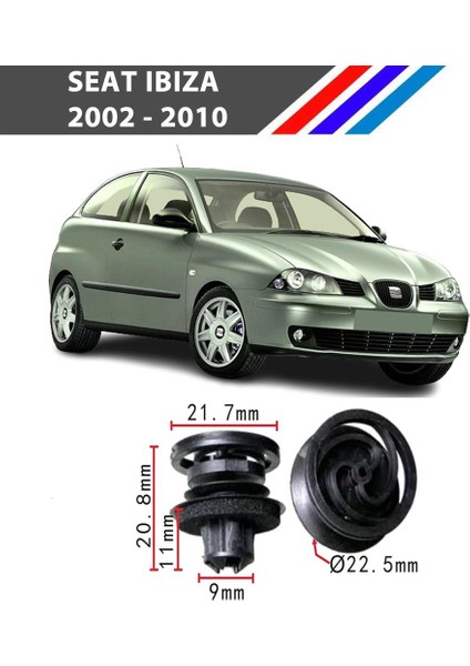 Nvrseat Toledo Kapı Döşeme Klipsi 25 Adetli Paket 1999 2004 3B0868243