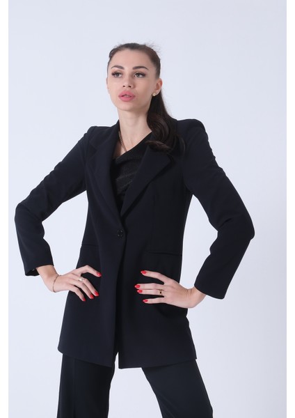 Lacivert Zebra Astar Detaylı Krep Blazer Ceket 01051201.02 fiyatları