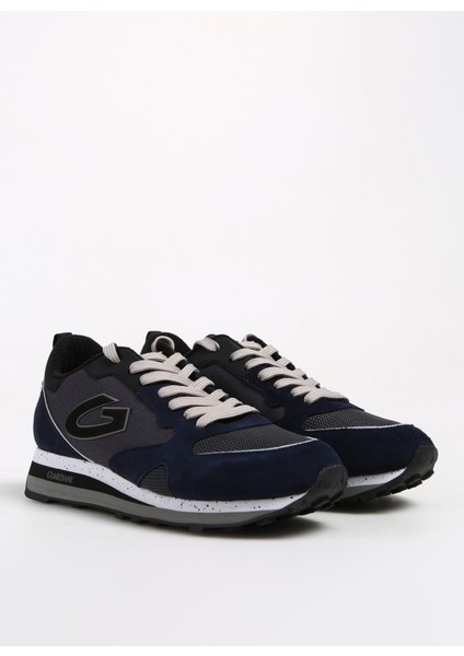 Gri - Lacivert Erkek Süet Sneaker Wen 0400