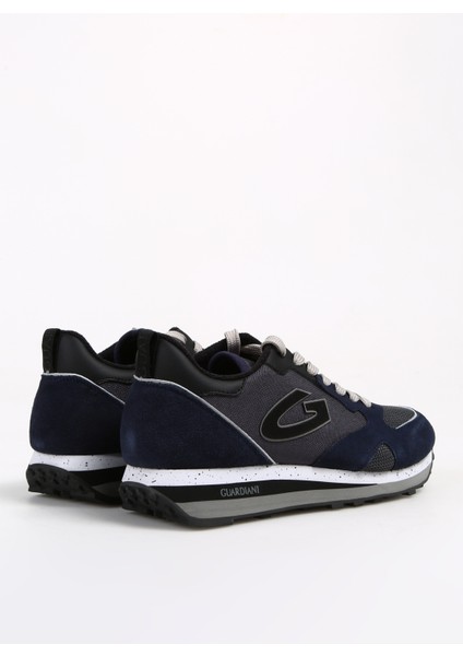 Gri - Lacivert Erkek Süet Sneaker Wen 0400