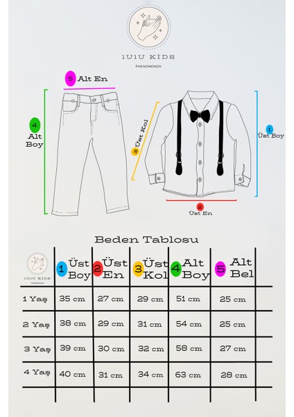 Erkek Çocuk Takım Elbise Papyonlu ve Slopetli "kumsal" Modeli