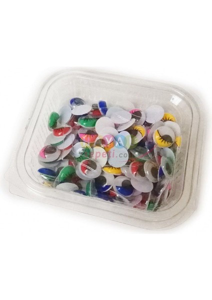 Oynar Göz 15MM Renkli Oynayan Göz 100 Adetli Paket fırsatları