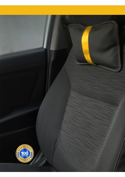 Fiat Egea Sedanhb Koltuk Boyun Yastığı Sarı Şerit 2 Adet