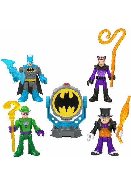 HFD47 Imaginext, Bat-Tech Bat-Signal Figür Seti, Dc Super Friends