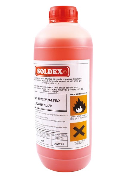 Soldex Asr-41 Kırmızı Renk 1 Litre Köpürebilir Sıvı Flux fiyatları