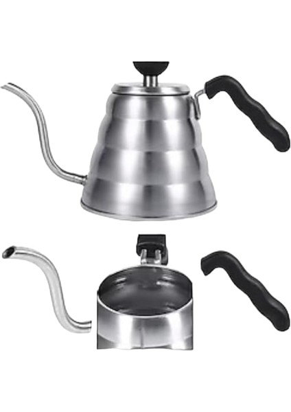 Grossberg Coffee 1200 ml Çelik Filtre Kahve Demliği Drip Kettle