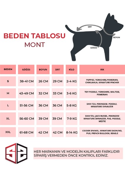 Intense Red Design Köpek Montu KK - 117