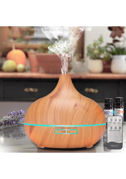 500ml Elektrikli Aroma Uçucu Yağ Difüzör Hava Nemlendirici Kumandalı Led Lamba Buhar Yayıcı Makinesi modelleri