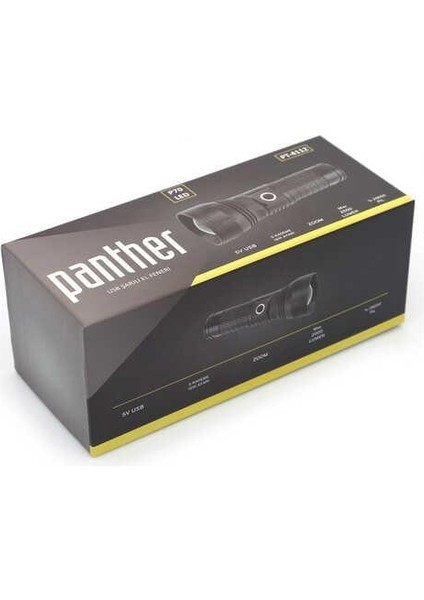 PT-4112 USB Şarjlı Fener (4375)