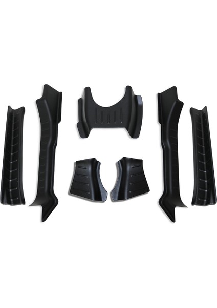 Peugeot Partner Tepee Halı ve Marşpiyel Koruma Iç Kenar Plastiği 7 Parça 2008-2018 Arası