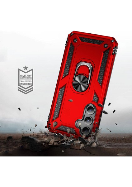 Samsung Galaxy S23 Fe Kılıf Ultra Korumalı Yüzüklü Manyetik Vega Kapak fiyatları