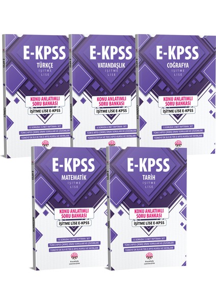 E-KPSS İşitme Lise Konu Anlatımlı Soru Bankası 5 Kitap
