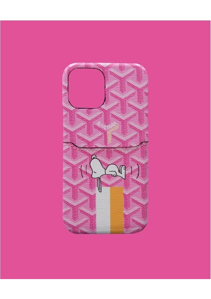 Pembe Kartlıklı Telefon Kılıfı - DK128 - iPhone 13