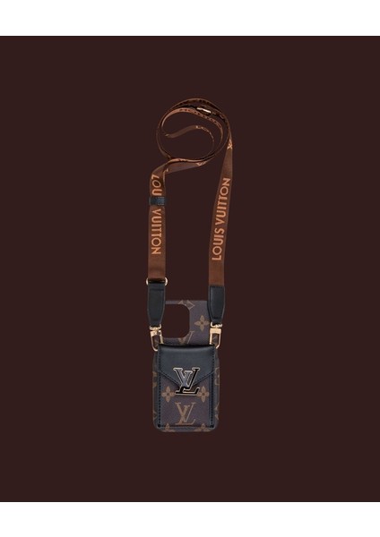 Çantalı Askılı Telefon Kılıfı - DK032 - iPhone 15 Pro