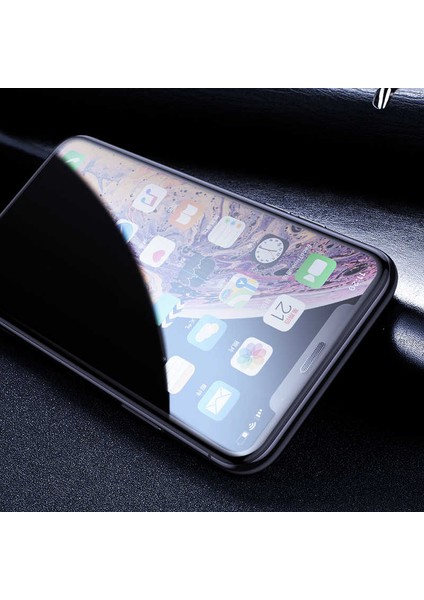 iPhone 11 Uyumlu Anti-Dust Ahize Korumalı Privacy Temperli Cam Ekran Koruyucu