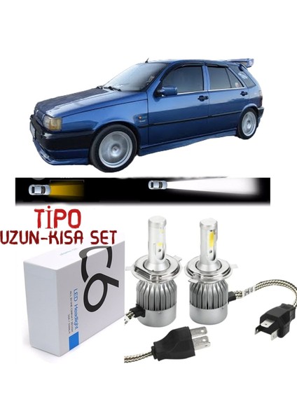 Fıat Tipo Uzun-Kısa Far Şimşek Etkili LED Xenon Z4