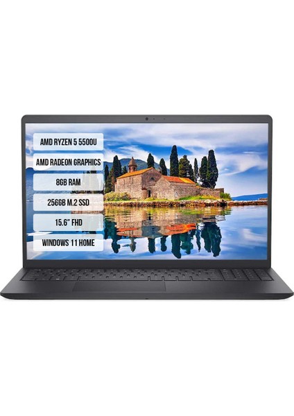 Inspiron 3525-I3525221WH Amd Ryzen 5 5500U 8gb 256GB SSD 15.6'' 120 Hz Windows 11 Taşınabilir Bilgisayar