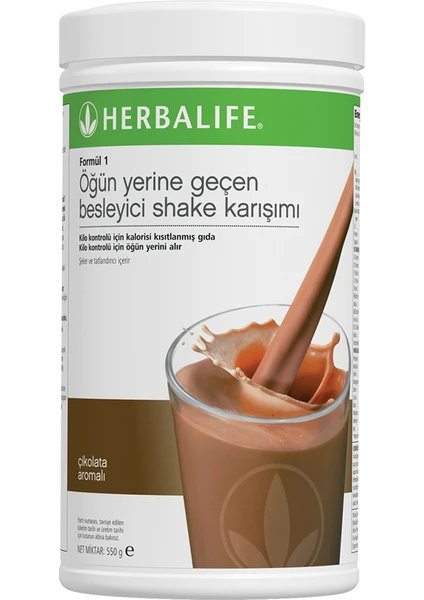 Formül 1 Besleyici Shake Karışımı Çikolata Aromalı 550 G Sku 0142