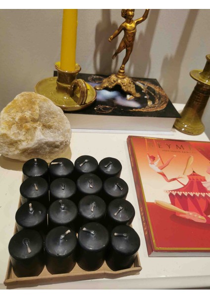 Iv Candles Homedecor 16'lı Siyah Mini Bar Mum fiyatları