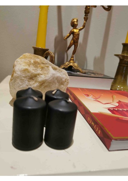 Iv Candles Homedecor 16'lı Siyah Mini Bar Mum modelleri