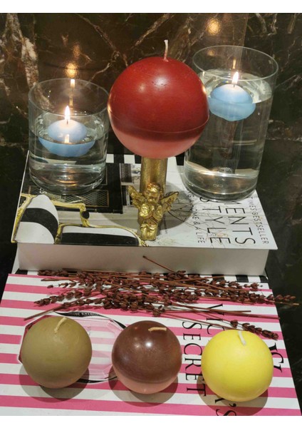 Iv Candles Merry Christmas Kırmızı Maxi Top Mum