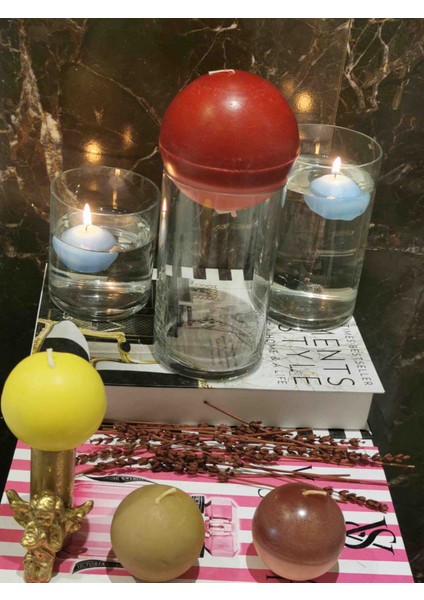 Iv Candles Merry Christmas Kırmızı Maxi Top Mum modelleri