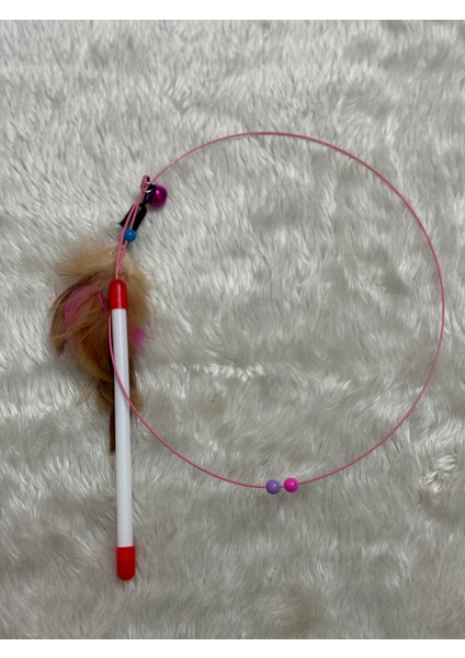 Tüylü ve Çanlı Kedi Oyun Oltası