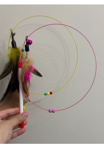 Tüylü ve Çanlı Kedi Oyun Oltası modelleri