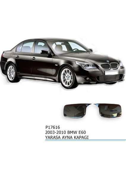 Pnd Bmw E60 Batman Batman - Yarasa Ayna Kapağı (Piano Black) 2003-2010