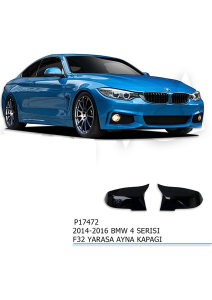 Pnd Bmw F32 Batman - Yarasa Ayna Kapağı (Piano Black) 2014-2020