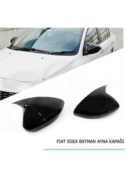 Pnd Fiat Egea Batman - Yarasa Ayna Kapağı (Piano Black) 2015+