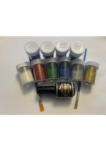Simli Dövme Glitter Tattoo Kit 10 Tüp Sim 100 Şablon Hediyeli Mega Paket fırsatları